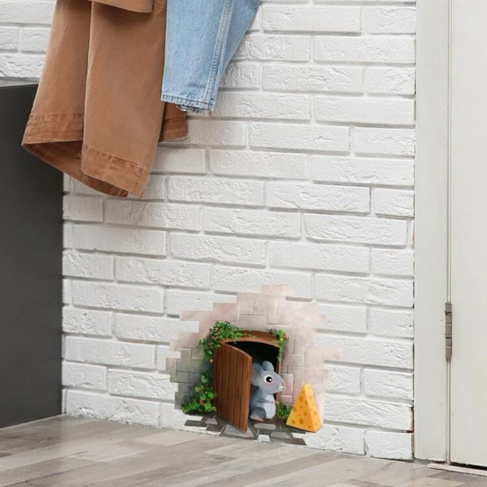 Mouse House Sticker for Walls & Stairs